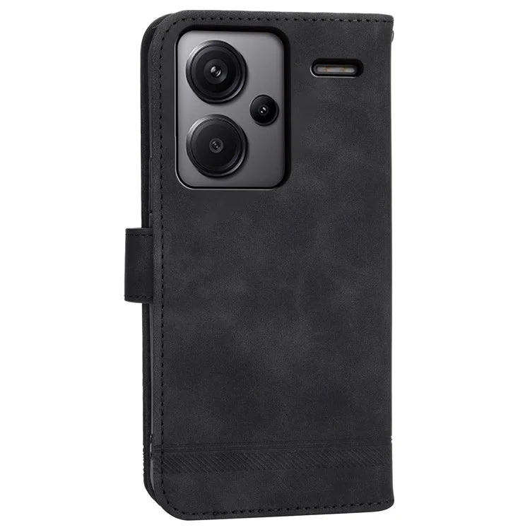 DIERFENG DF-03 for Xiaomi Redmi Note 13 Pro+ 5G Leather Case Phone Wallet Stand