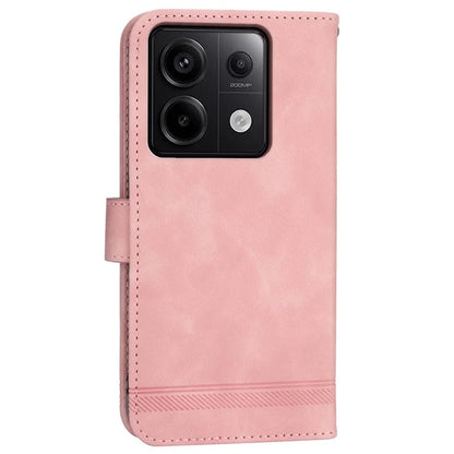 DIERFENG DF-03 for Xiaomi Redmi Note 13 Pro 5G / Poco X6 5G Case Wallet Phone Cover Lines Imprint