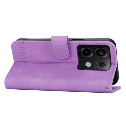 DIERFENG DF-03 for Xiaomi Redmi Note 13 Pro 5G / Poco X6 5G Case Wallet Phone Cover Lines Imprint