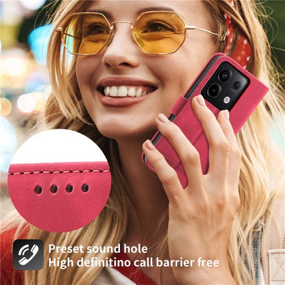 DIERFENG DF-03 for Xiaomi Redmi Note 13 Pro 5G / Poco X6 5G Case Wallet Phone Cover Lines Imprint