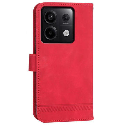 DIERFENG DF-03 for Xiaomi Redmi Note 13 Pro 5G / Poco X6 5G Case Wallet Phone Cover Lines Imprint