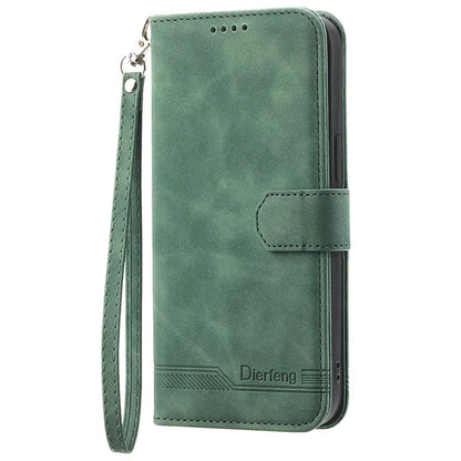 DIERFENG DF-03 for Xiaomi Redmi Note 13 Pro 5G / Poco X6 5G Case Wallet Phone Cover Lines Imprint