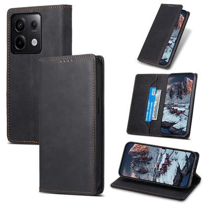 DF-05 For Xiaomi Redmi Note 13 Pro 5G / Poco X6 5G Case RFID Blocking Phone Cover Wallet