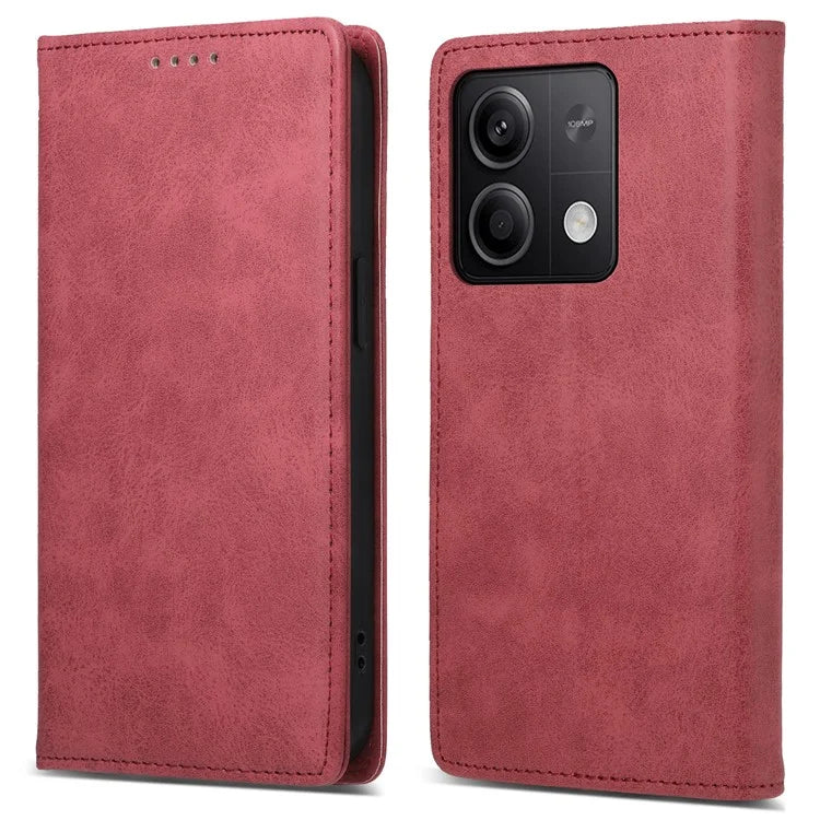 DF-05 For Xiaomi Redmi Note 13 5G / Note 13 5G (China) Case Wallet Phone Cover Magnetic Closing