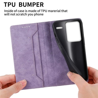 DF-05 For Xiaomi Redmi Note 13 Pro+ 5G Leather Case RFID Blocking Wallet Cover