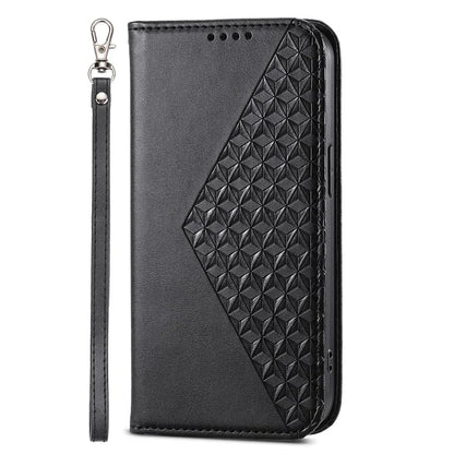 For Xiaomi Redmi Note 13 Pro+ 5G Leather Case Wallet Flip Cover Rhombus Pattern
