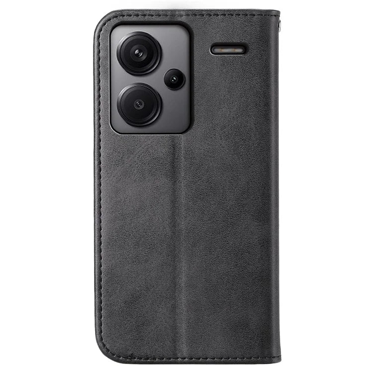 For Xiaomi Redmi Note 13 Pro+ 5G Leather Case Wallet Flip Cover Rhombus Pattern