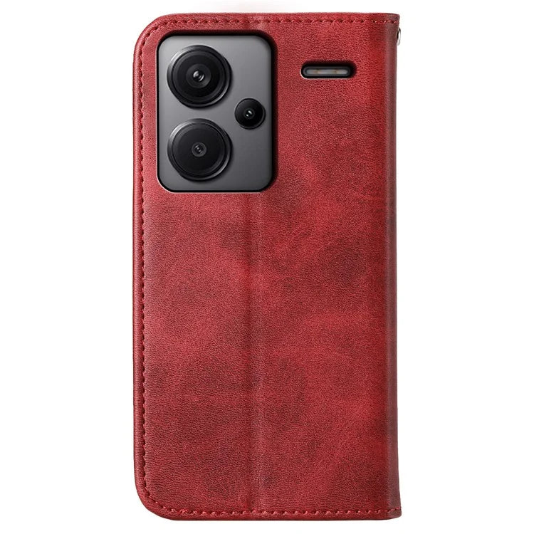 For Xiaomi Redmi Note 13 Pro+ 5G Leather Case Wallet Flip Cover Rhombus Pattern