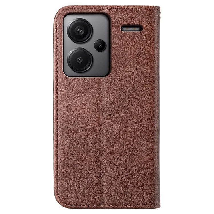 For Xiaomi Redmi Note 13 Pro+ 5G Leather Case Wallet Flip Cover Rhombus Pattern