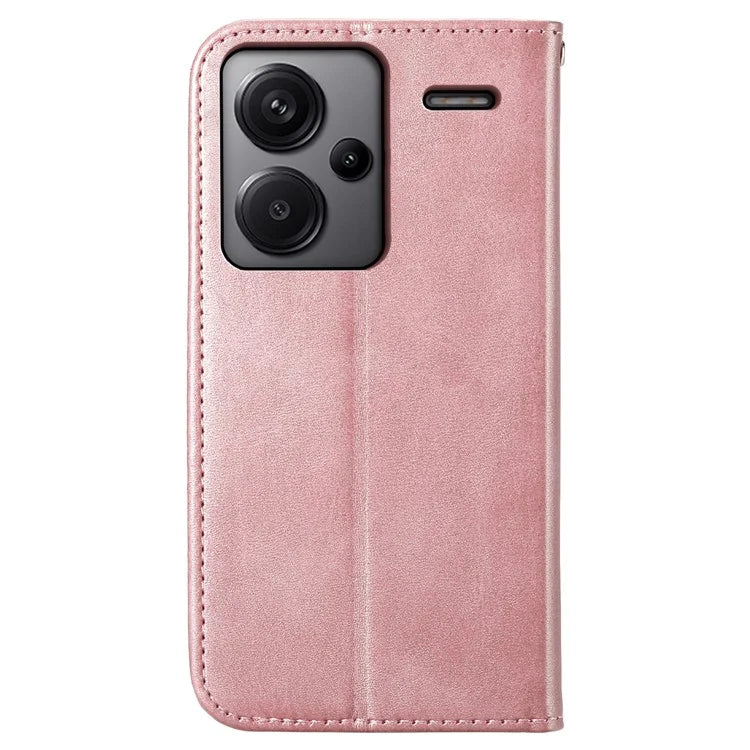 For Xiaomi Redmi Note 13 Pro+ 5G Leather Case Wallet Flip Cover Rhombus Pattern