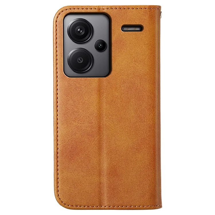 For Xiaomi Redmi Note 13 Pro+ 5G Leather Case Wallet Flip Cover Rhombus Pattern