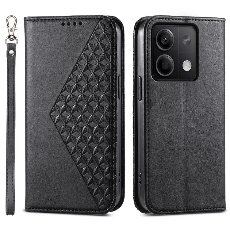 For Xiaomi Redmi Note 13 5G / Note 13 5G (China) Case with Hand Strap Wallet Leather Cover