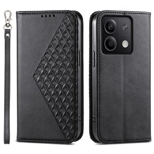 For Xiaomi Redmi Note 13 5G / Note 13 5G (China) Case with Hand Strap Wallet Leather Cover