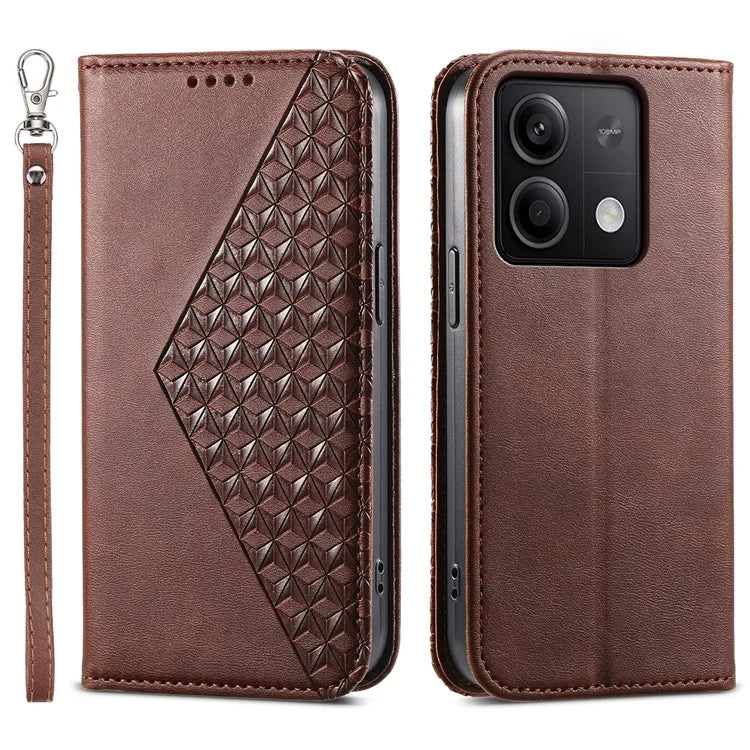 For Xiaomi Redmi Note 13 5G / Note 13 5G (China) Case with Hand Strap Wallet Leather Cover
