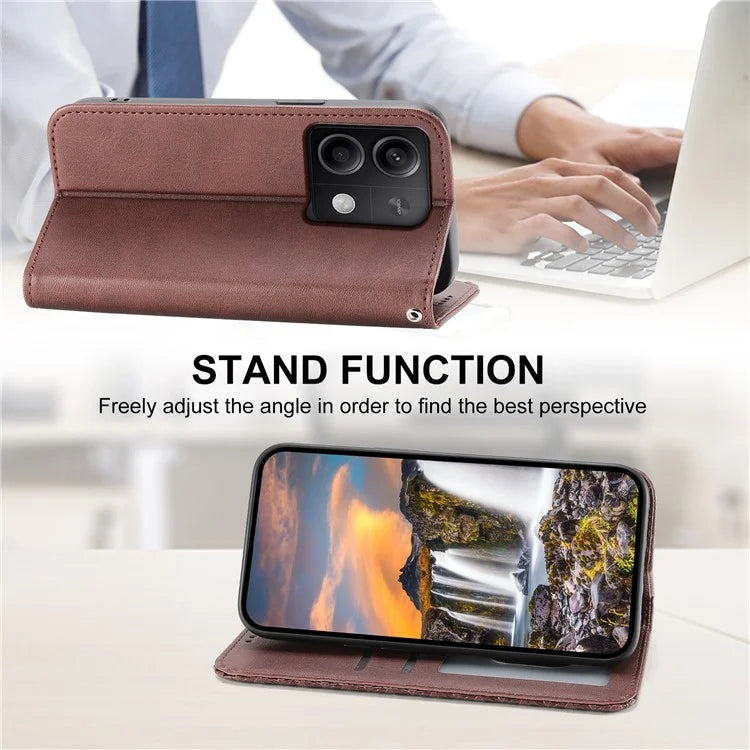 For Xiaomi Redmi Note 13 5G / Note 13 5G (China) Case with Hand Strap Wallet Leather Cover