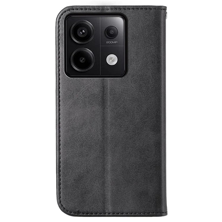 For Xiaomi Redmi Note 13 Pro 5G / Poco X6 5G Case Wallet Magnetic Leather Cover Rhombus Pattern