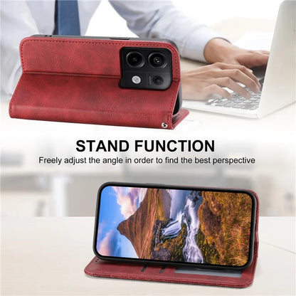 For Xiaomi Redmi Note 13 Pro 5G / Poco X6 5G Case Wallet Magnetic Leather Cover Rhombus Pattern
