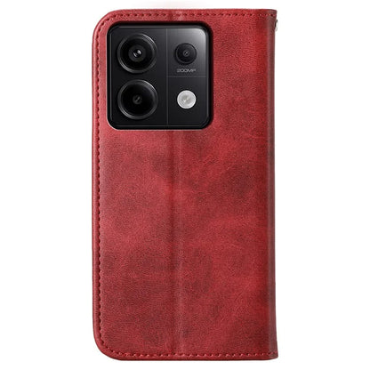 For Xiaomi Redmi Note 13 Pro 5G / Poco X6 5G Case Wallet Magnetic Leather Cover Rhombus Pattern
