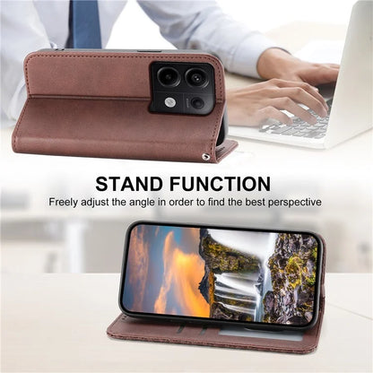 For Xiaomi Redmi Note 13 Pro 5G / Poco X6 5G Case Wallet Magnetic Leather Cover Rhombus Pattern