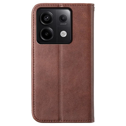 For Xiaomi Redmi Note 13 Pro 5G / Poco X6 5G Case Wallet Magnetic Leather Cover Rhombus Pattern