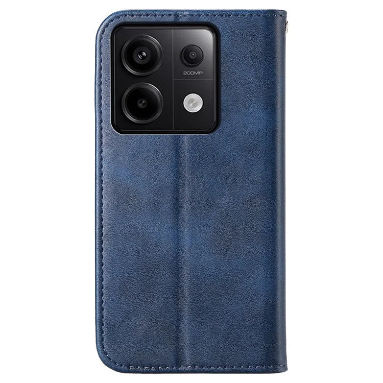 For Xiaomi Redmi Note 13 Pro 5G / Poco X6 5G Case Wallet Magnetic Leather Cover Rhombus Pattern