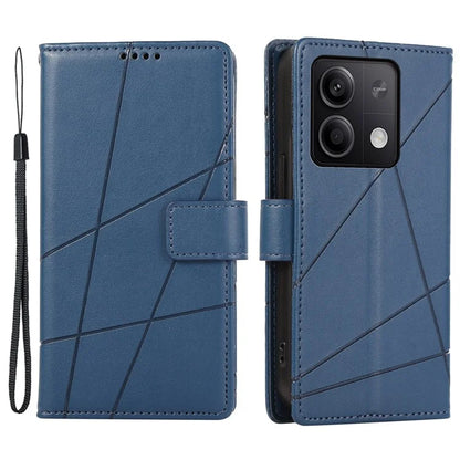 DF-06 For Xiaomi Redmi Note 13 5G / Note 13 5G (China) Case Line Imprinted Leather Cover