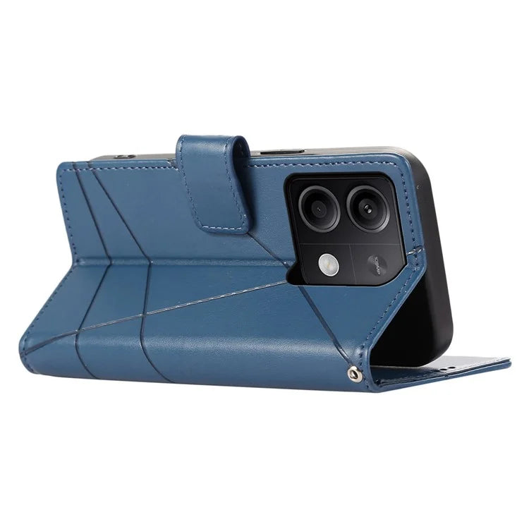 DF-06 For Xiaomi Redmi Note 13 5G / Note 13 5G (China) Case Line Imprinted Leather Cover
