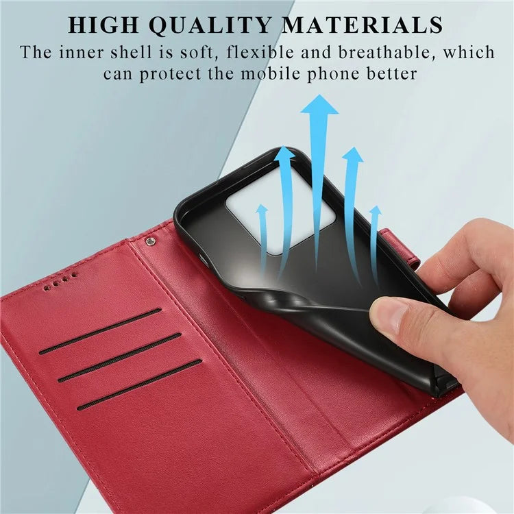 DF-06 For Xiaomi Redmi Note 13 5G / Note 13 5G (China) Case Line Imprinted Leather Cover