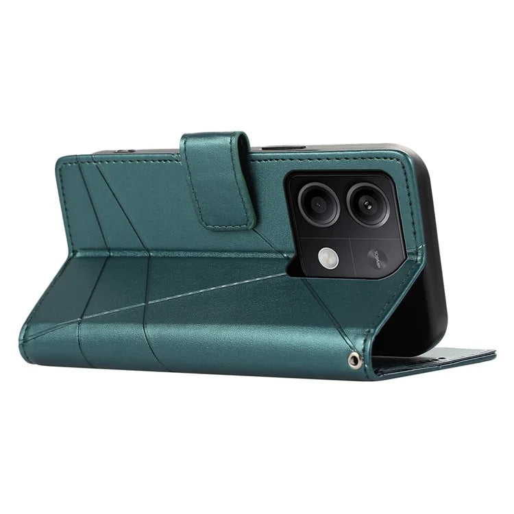 DF-06 For Xiaomi Redmi Note 13 5G / Note 13 5G (China) Case Line Imprinted Leather Cover