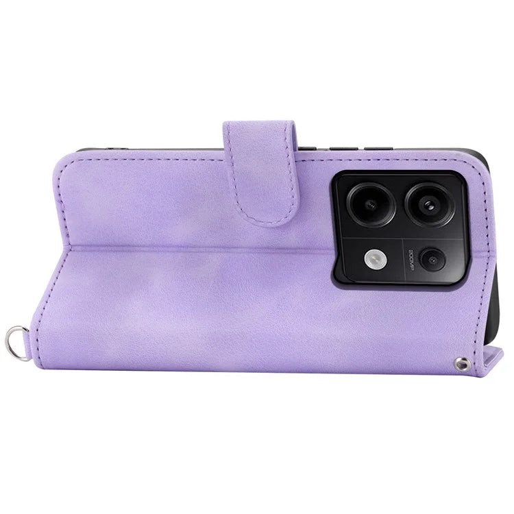 For Xiaomi Redmi Note 13 Pro 5G / Poco X6 5G Case Multi Card Slots PU Leather Cover Flower Pattern