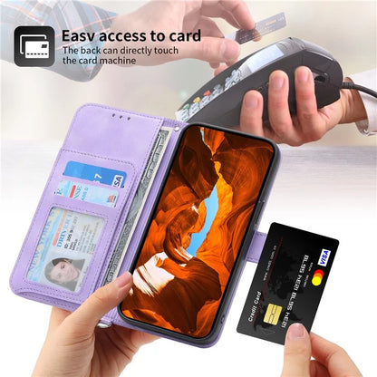 For Xiaomi Redmi Note 13 Pro 5G / Poco X6 5G Case Multi Card Slots PU Leather Cover Flower Pattern