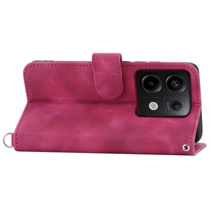 For Xiaomi Redmi Note 13 Pro 5G / Poco X6 5G Case Multi Card Slots PU Leather Cover Flower Pattern