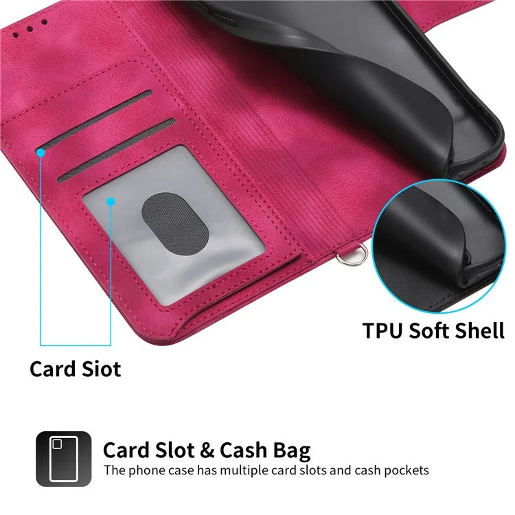 For Xiaomi Redmi Note 13 Pro 5G / Poco X6 5G Case Multi Card Slots PU Leather Cover Flower Pattern