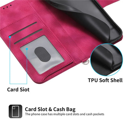 For Xiaomi Redmi Note 13 Pro 5G / Poco X6 5G Case Multi Card Slots PU Leather Cover Flower Pattern