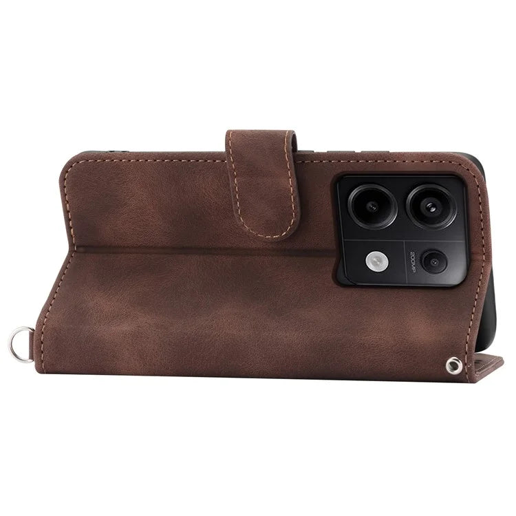 For Xiaomi Redmi Note 13 Pro 5G / Poco X6 5G Case Multi Card Slots PU Leather Cover Flower Pattern