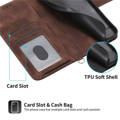 For Xiaomi Redmi Note 13 Pro 5G / Poco X6 5G Case Multi Card Slots PU Leather Cover Flower Pattern