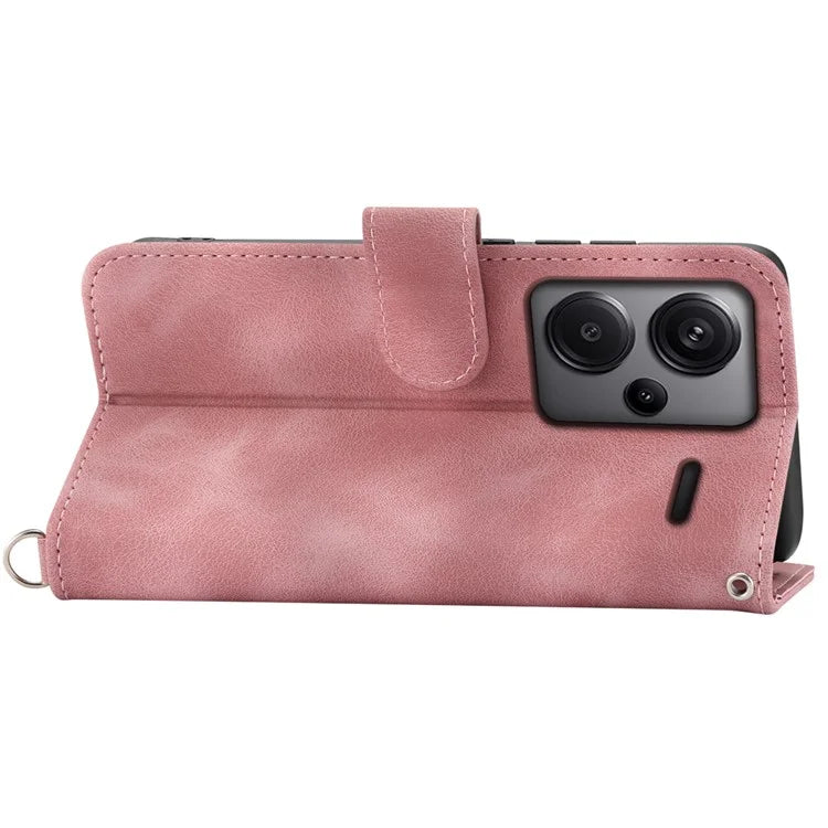 For Xiaomi Redmi Note 13 Pro+ 5G Case Crossbody Leather Phone Cover with Card Slots