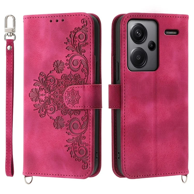 For Xiaomi Redmi Note 13 Pro+ 5G Case Crossbody Leather Phone Cover with Card Slots