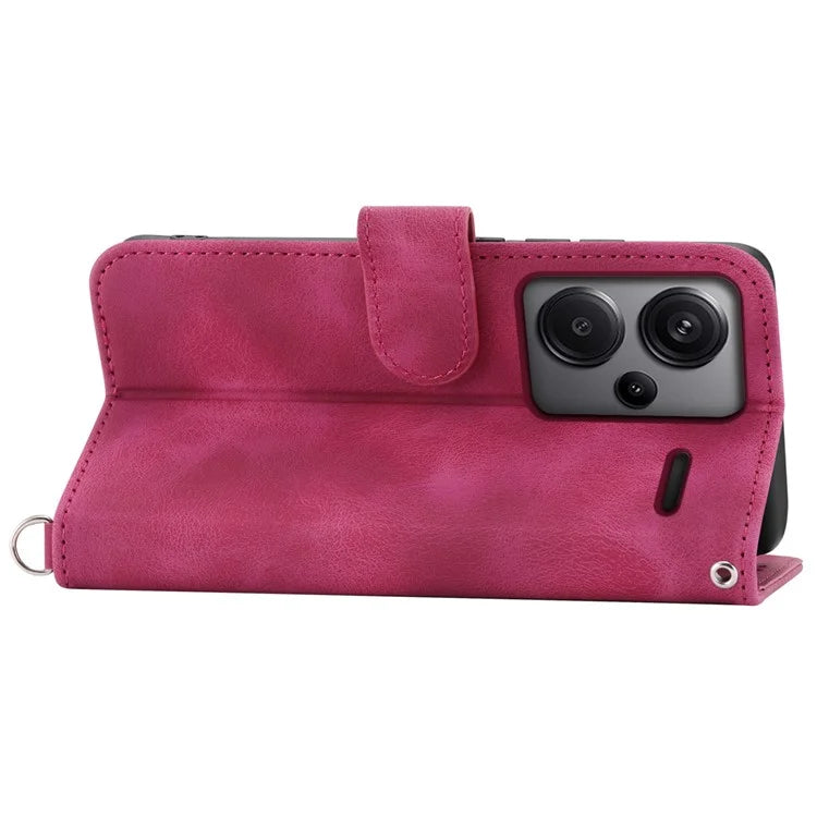 For Xiaomi Redmi Note 13 Pro+ 5G Case Crossbody Leather Phone Cover with Card Slots