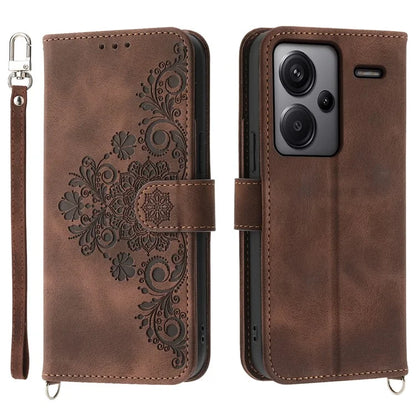 For Xiaomi Redmi Note 13 Pro+ 5G Case Crossbody Leather Phone Cover with Card Slots
