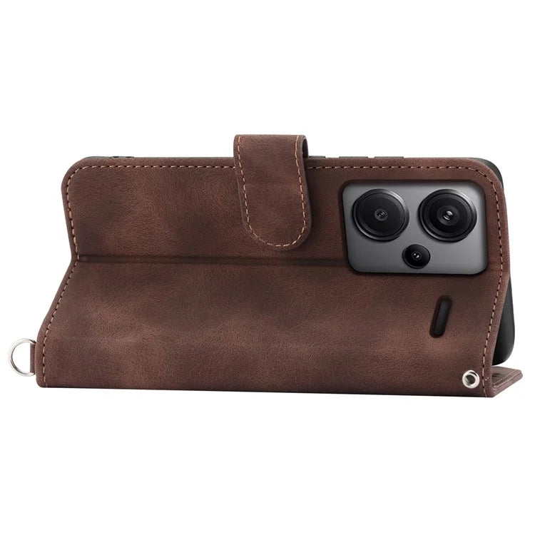 For Xiaomi Redmi Note 13 Pro+ 5G Case Crossbody Leather Phone Cover with Card Slots