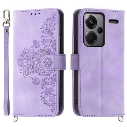 For Xiaomi Redmi Note 13 Pro+ 5G Case Crossbody Leather Phone Cover with Card Slots