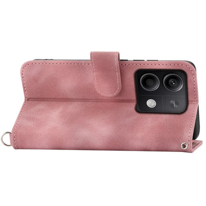For Xiaomi Redmi Note 13 5G / Note 13 5G (China) Leather Phone Case with 2 Straps