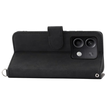 For Xiaomi Redmi Note 13 5G / Note 13 5G (China) Leather Phone Case with 2 Straps