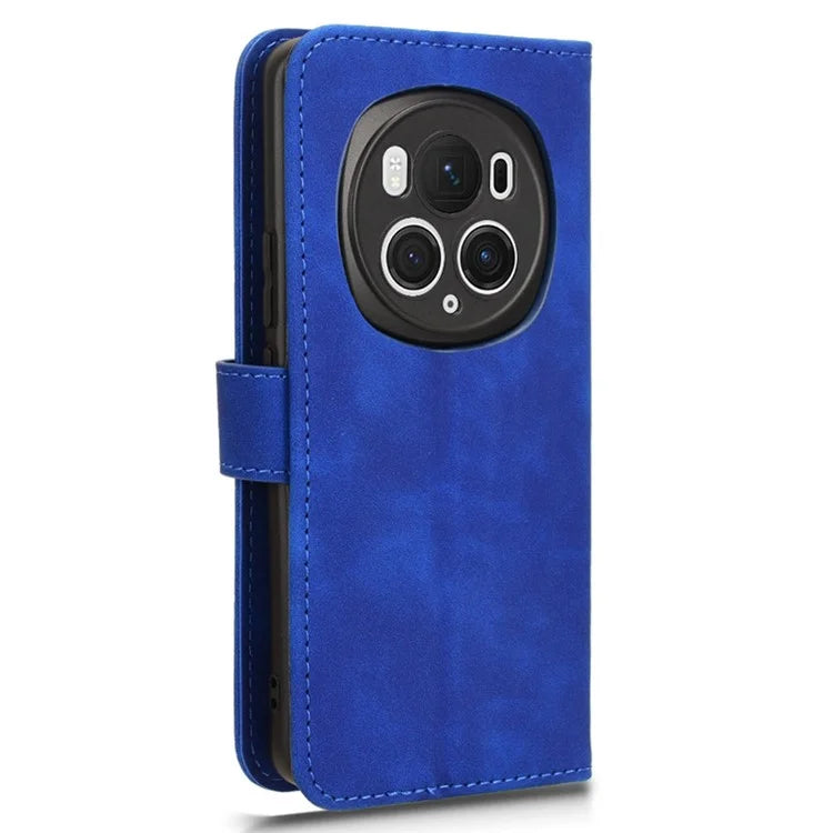 For Honor Magic6 Pro 5G Skin-touch Leather Case Wallet Folio Flip Phone Cover