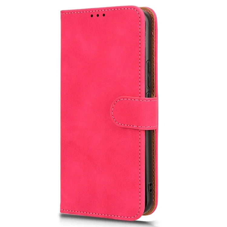 For Honor Magic6 Pro 5G Skin-touch Leather Case Wallet Folio Flip Phone Cover