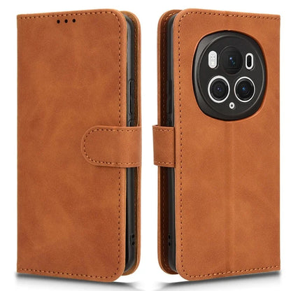For Honor Magic6 Pro 5G Skin-touch Leather Case Wallet Folio Flip Phone Cover