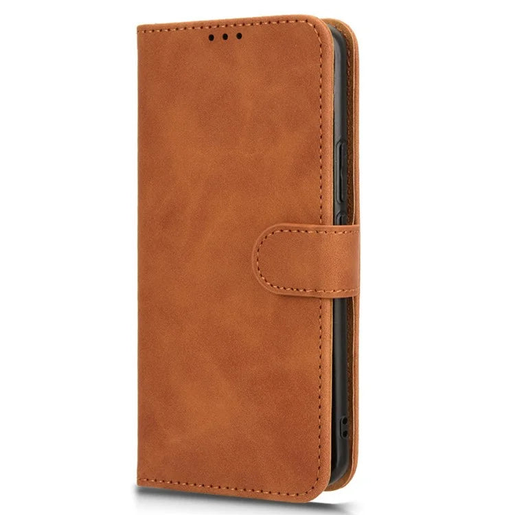 For Honor Magic6 Pro 5G Skin-touch Leather Case Wallet Folio Flip Phone Cover