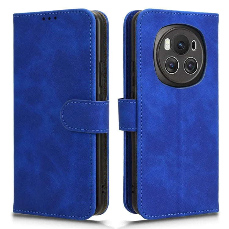 For Honor Magic6 5G Flip Phone Case Leather Wallet Cover Skin-touch Texture