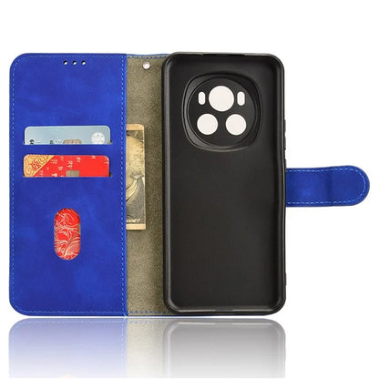 For Honor Magic6 5G Flip Phone Case Leather Wallet Cover Skin-touch Texture
